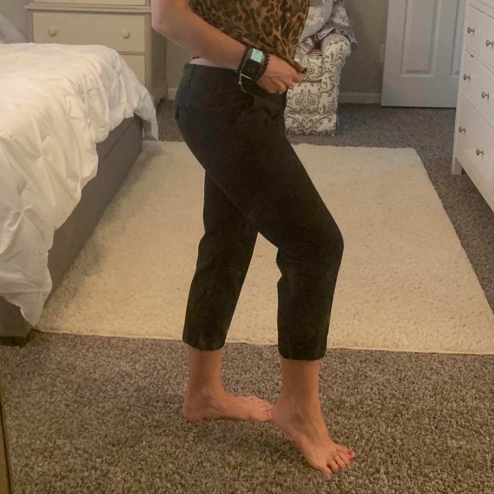 Ann Taylor loft size 6 crops black pants
